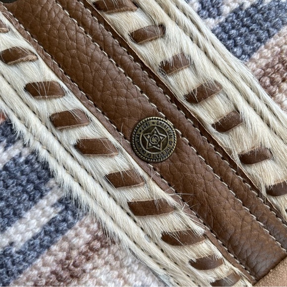 Hopofly Southwest Canvas, Woven Multicolor Tote Bag NWT - Picture 7 of 12